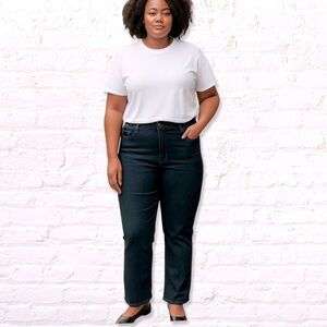 Old Navy Ultra High Rise Kicker Bootcut Faded Black Size 16